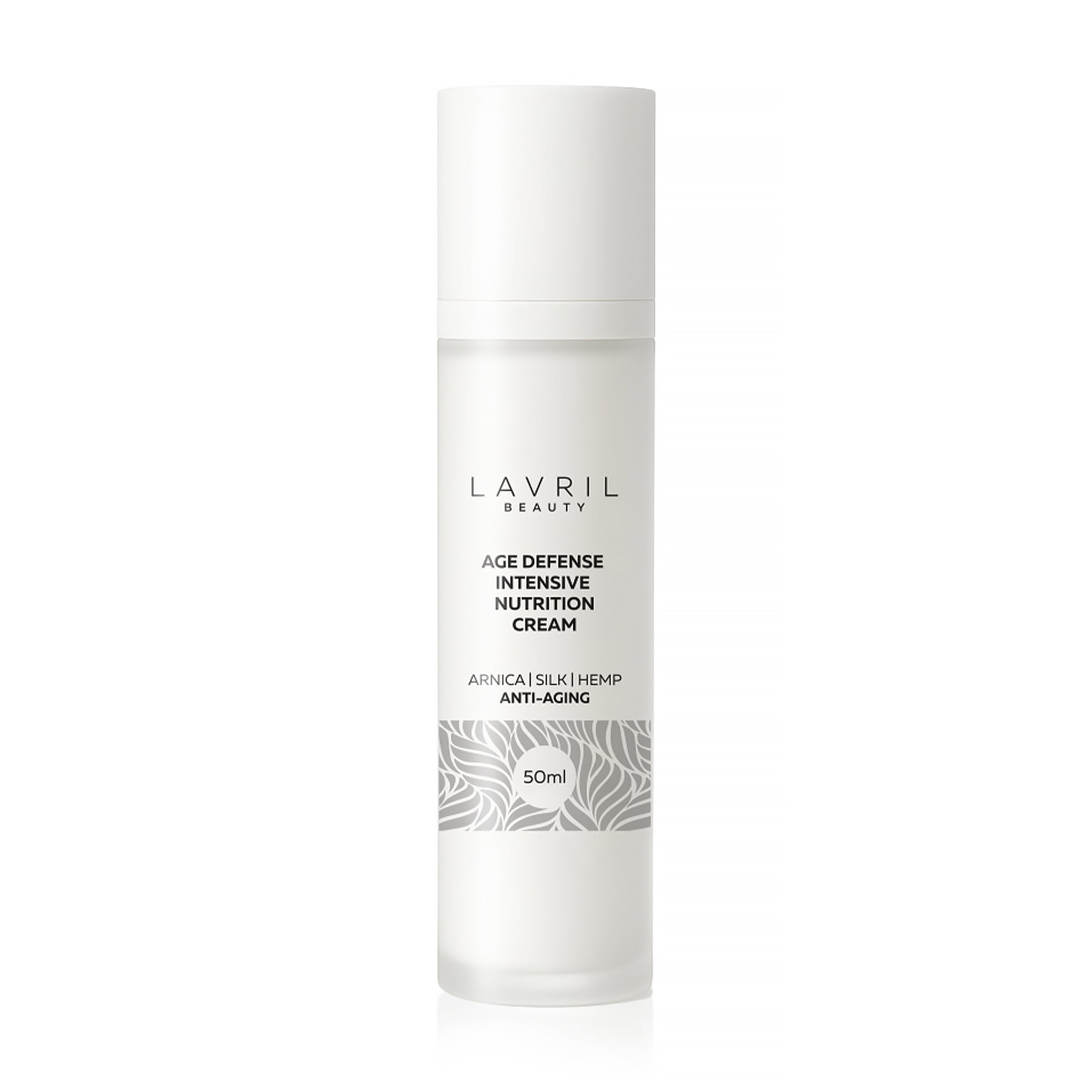 Живильний крем для обличчя LAVRIL BEAUTY Age Defense Intensive Nutrition Cream з коноплею, арнікою та протеїнами шовку, 50 мл